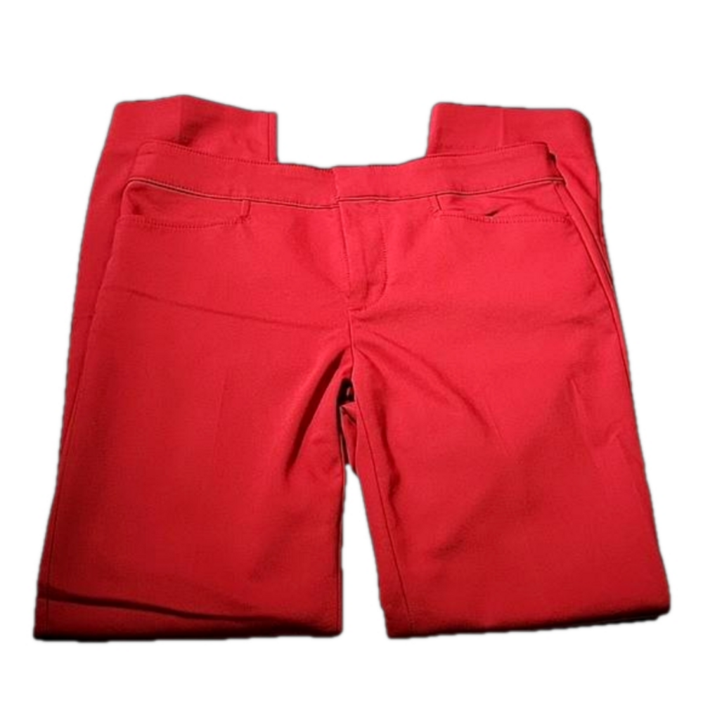 Chaps Red Pants Slacks Size 4 Mint Condition